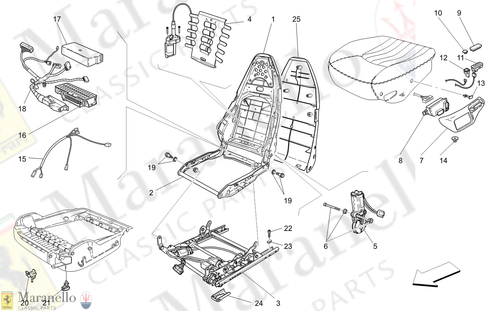 C9.41 - 13 - C941 - 13 Front Seats: Mechanics And Electronics