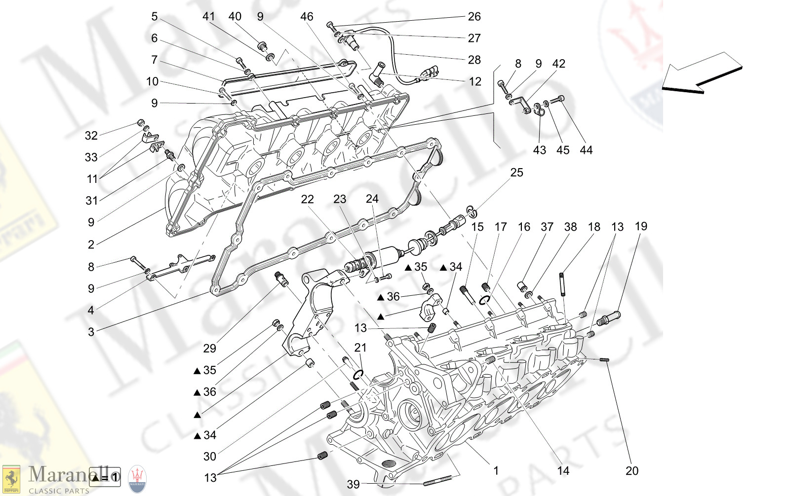 M1.20 - 13 - M120 - 13 Rh Cylinder Head