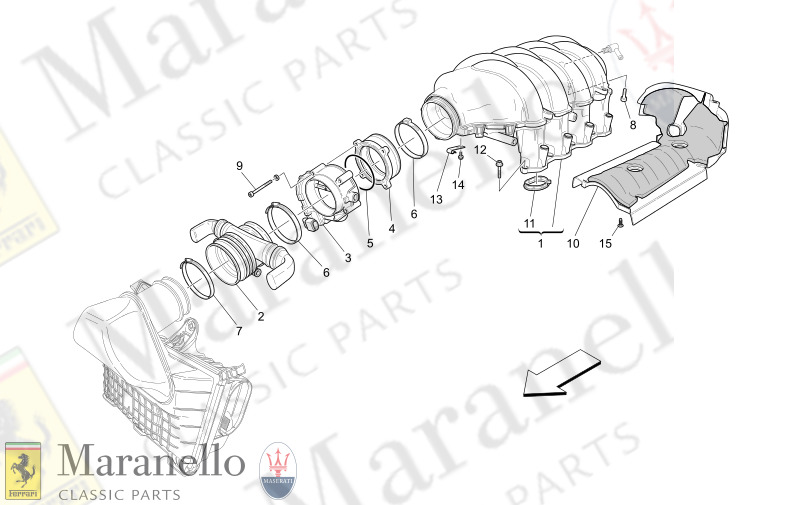 01.40 - 1 INTAKE MANIFOLD AND THROTTLE BODY