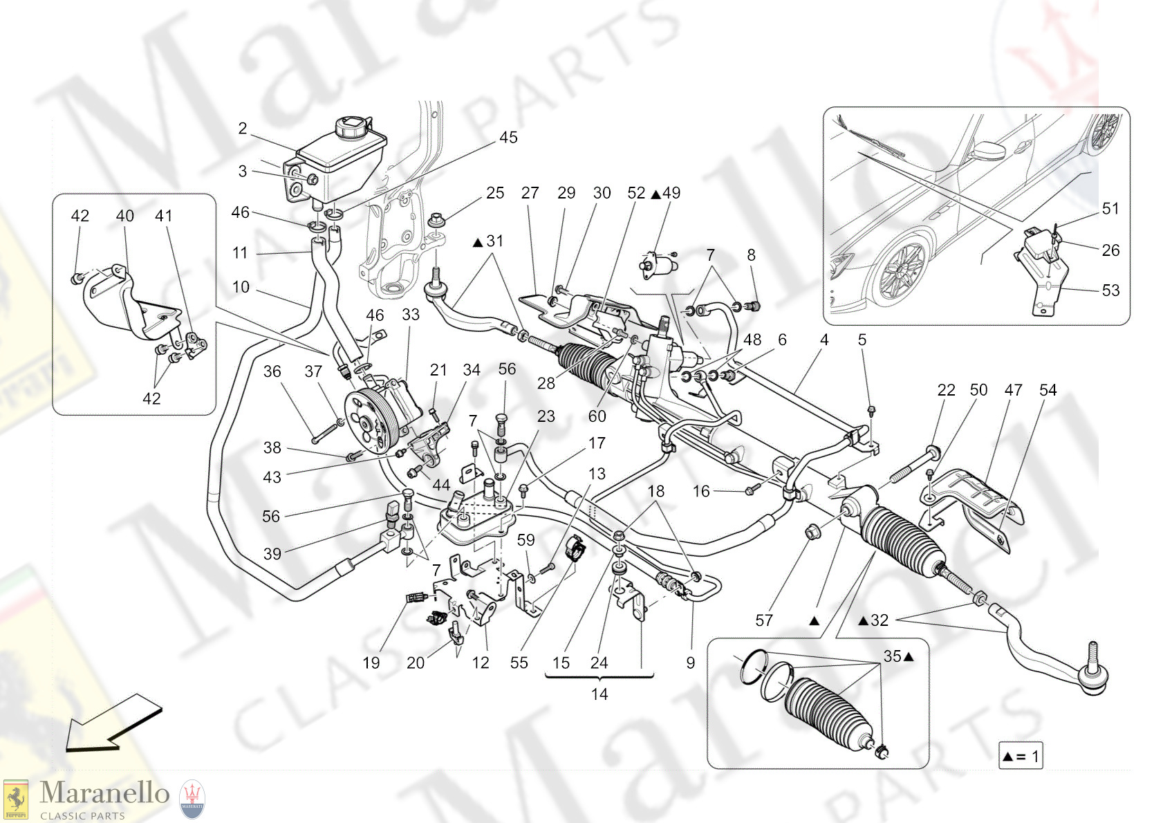 05.10 - 2 - 0510 - 2 Complete Steering Rack Unit