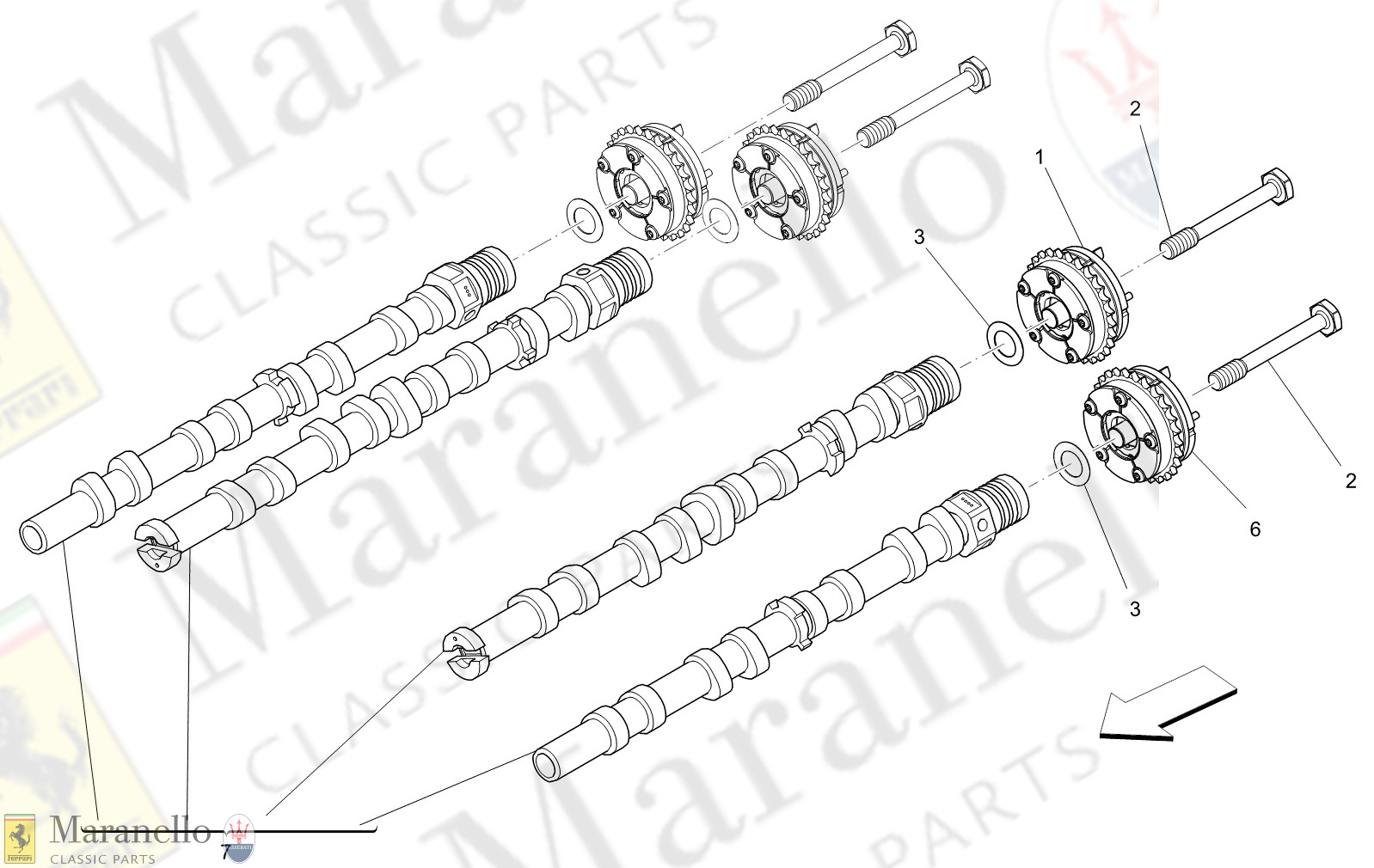 01.23 - 1 - 0123 - 1 Lh Cylinder Head Camshafts