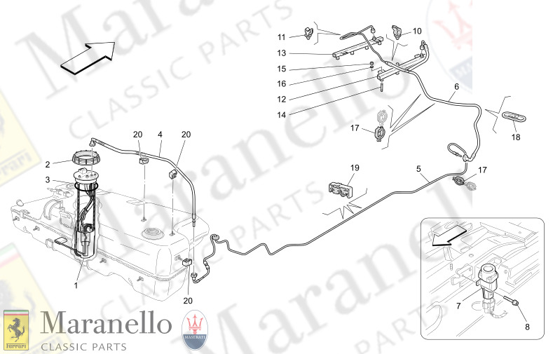 01.43 - 1 FUEL PUMPS AND CONNECTION LINES