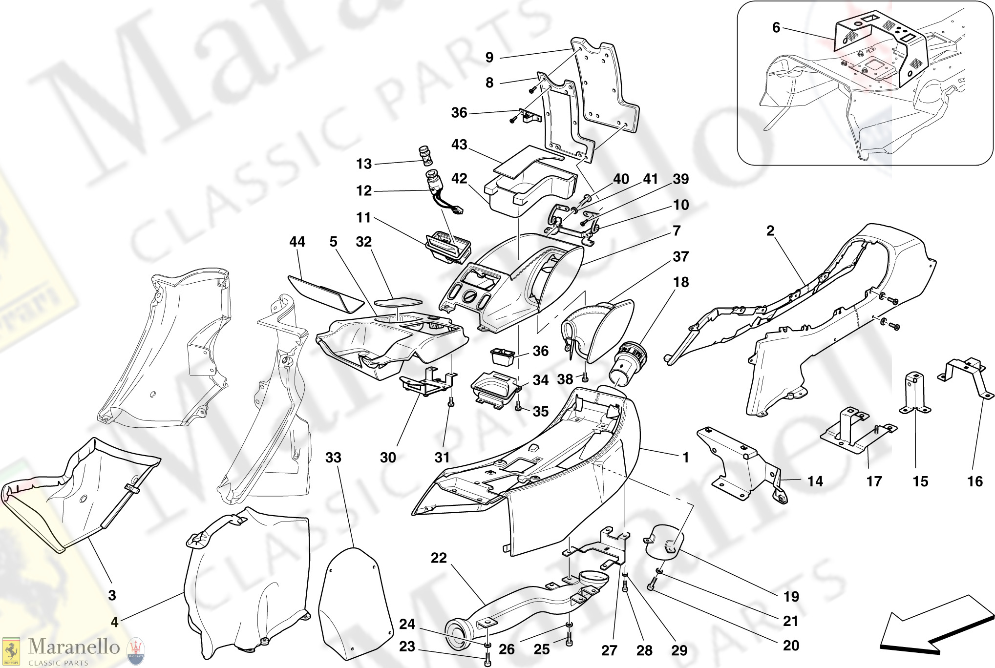 124 - Tunnel - Substructure And Accessories -Applicable For "Oto"-