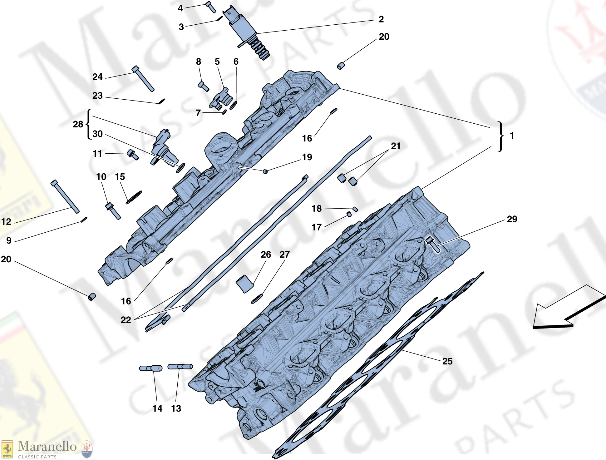 003 - Right Hand Cylinder Head