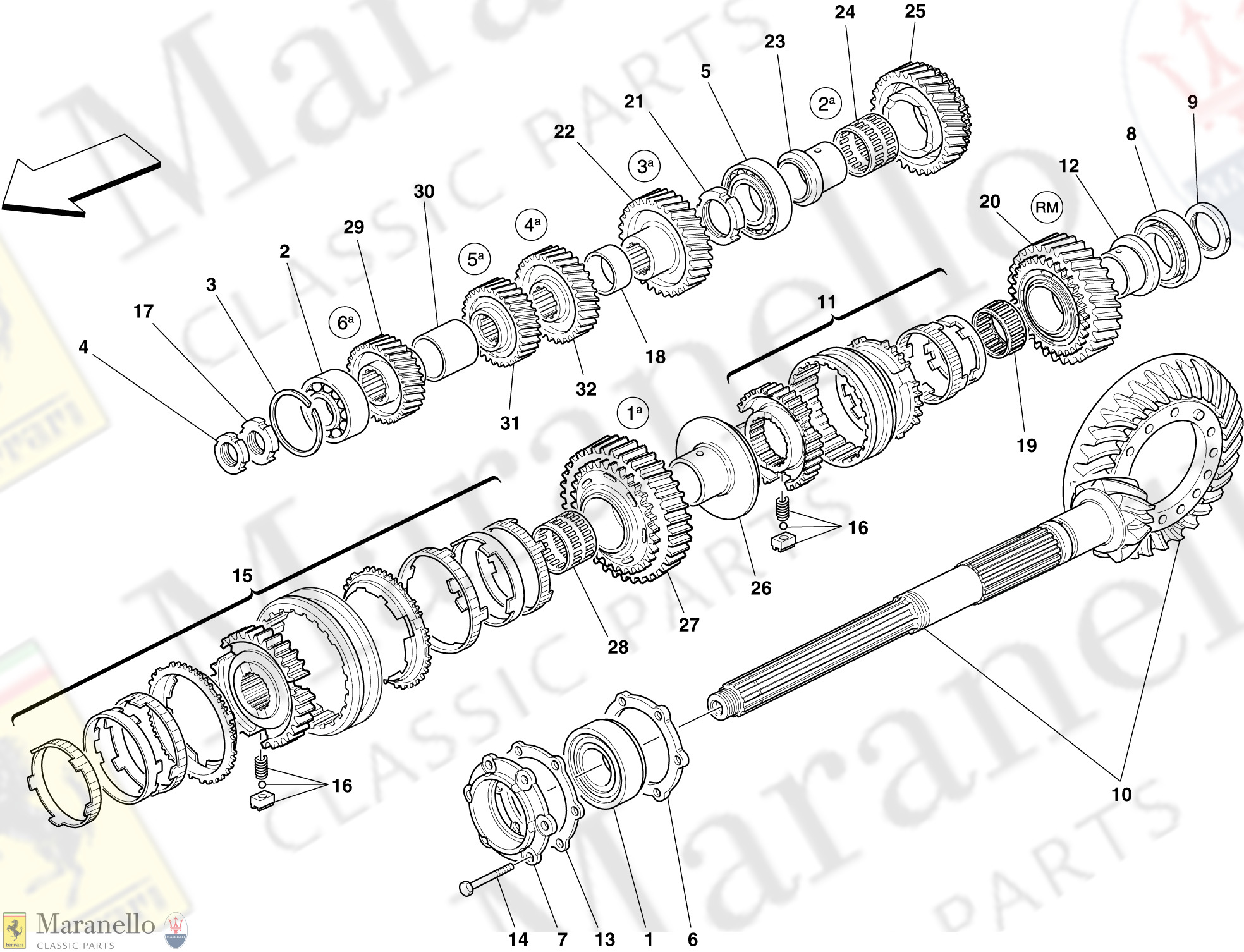 034 - Secondary Gearbox Shaft Gears