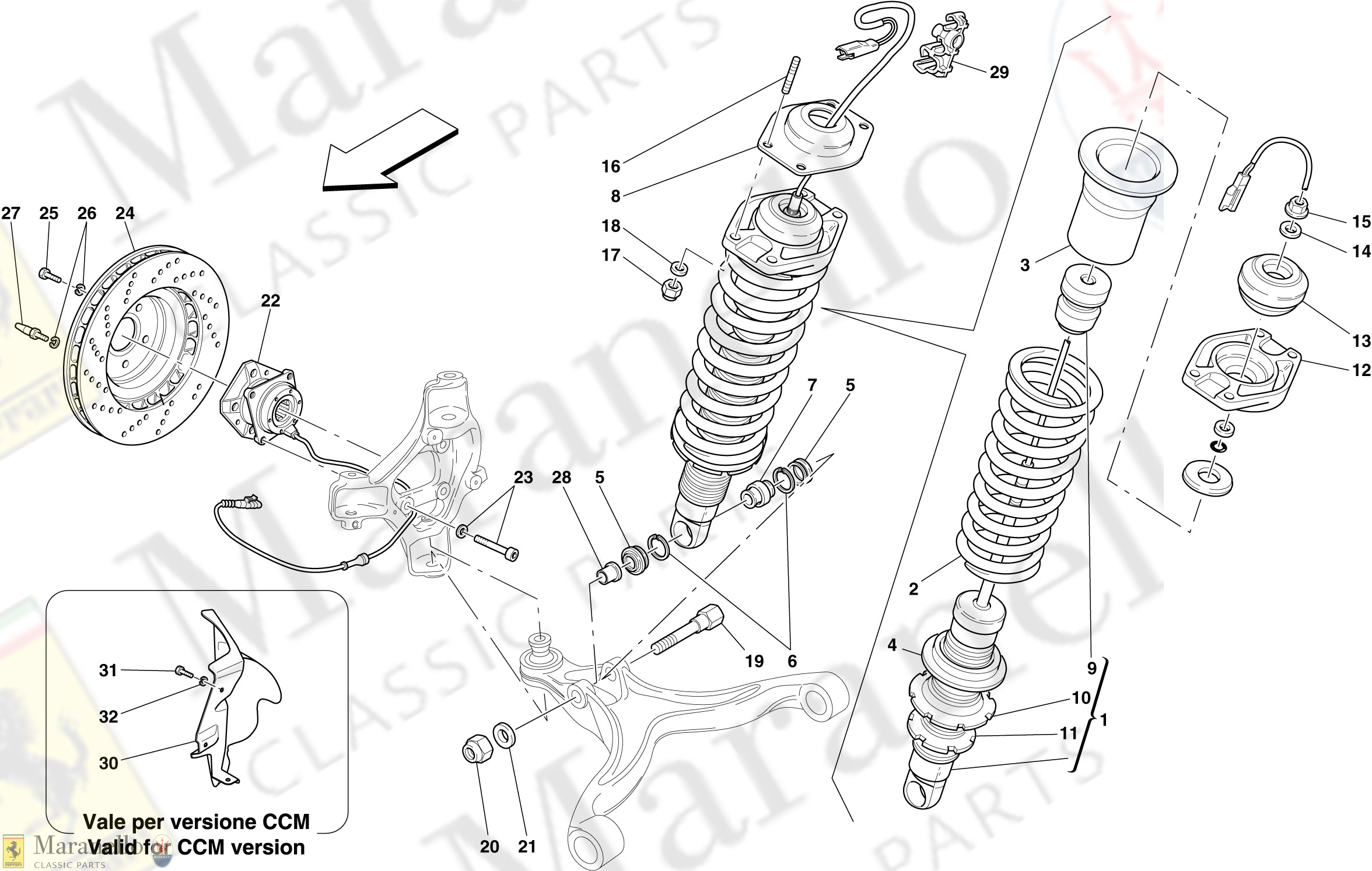 054 - Front Suspension - Shock Absorber And Brake Disc