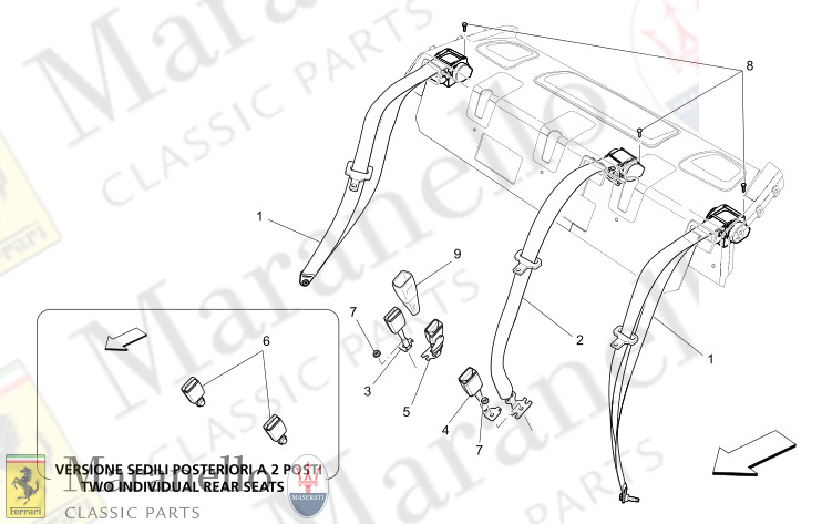 07.11 - 1 REAR SEAT BELTS