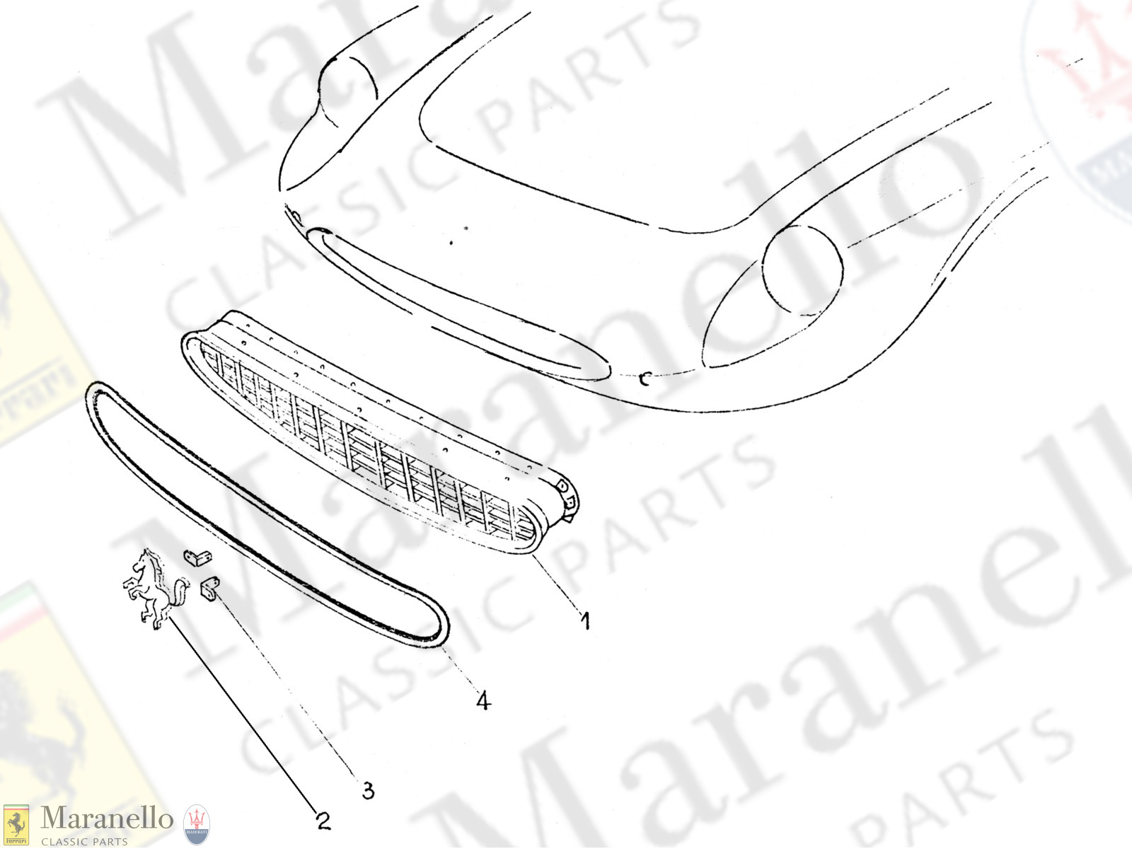 311 - Radiator Grille Components