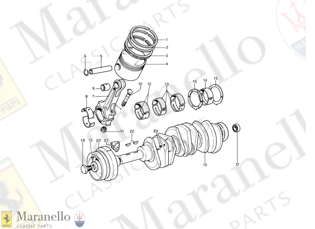 003 - Crankshaft - Connecting Rods And Pistons