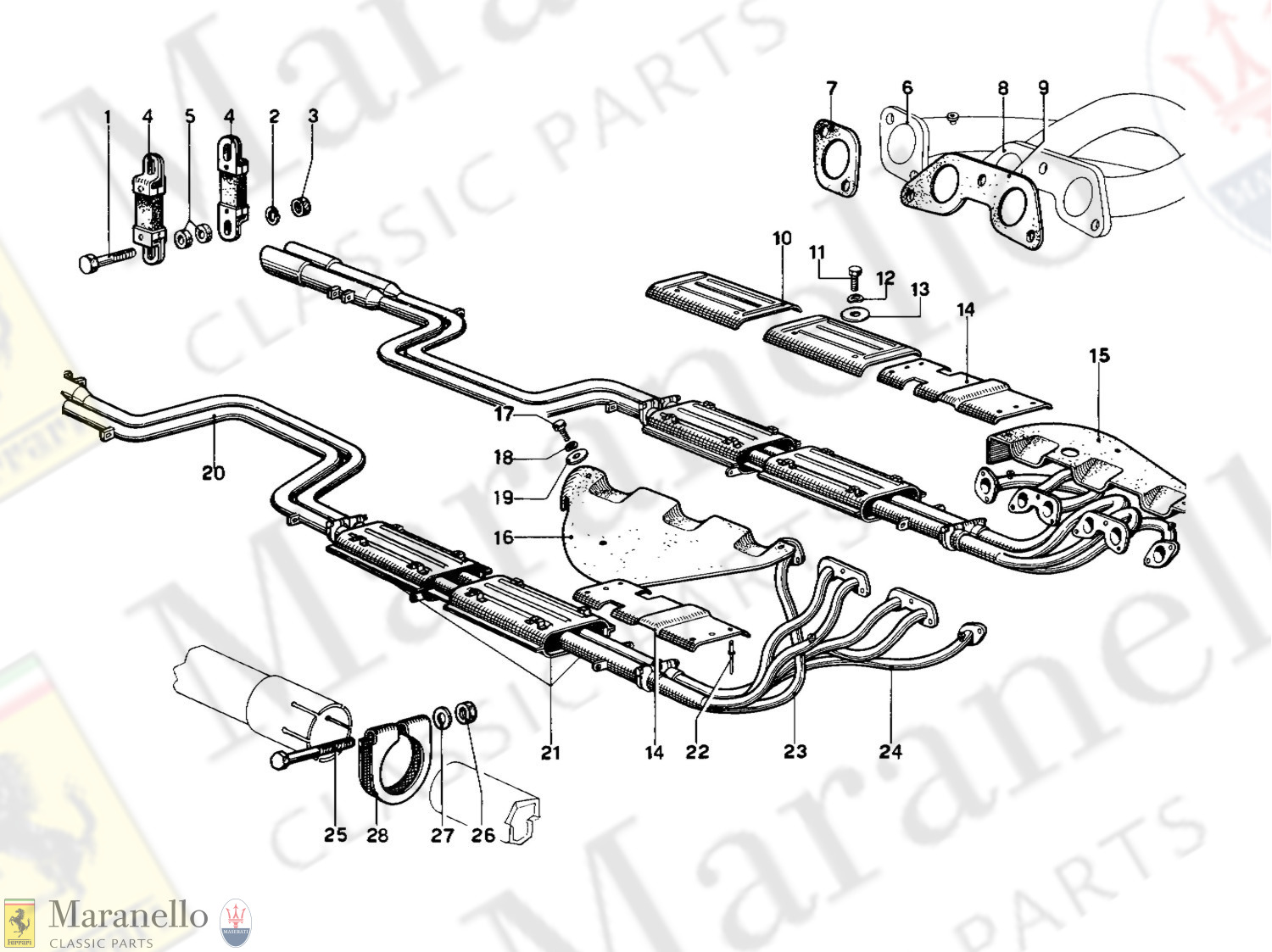 010 - Exhaust Pipes Assembly