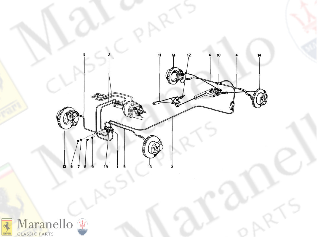 050 - Brake Hydraulic System On Wheels (Variants For Usa Versions)