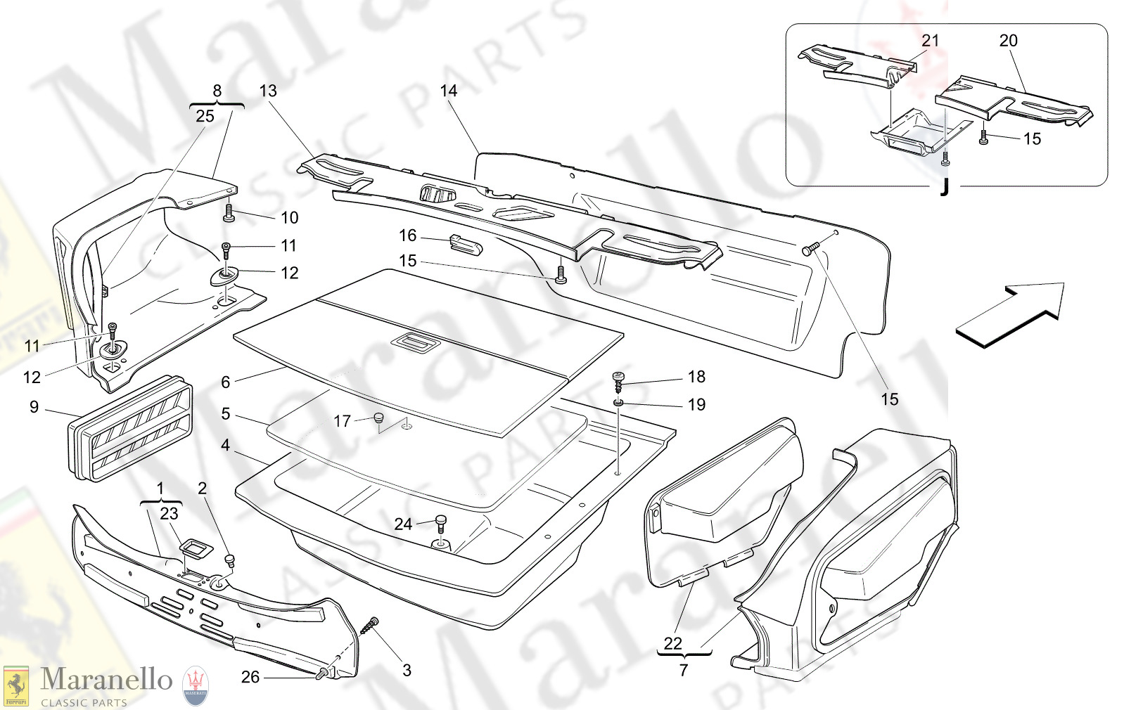 09.61 - 11 - 0961 - 11 Luggage Compartment Mats