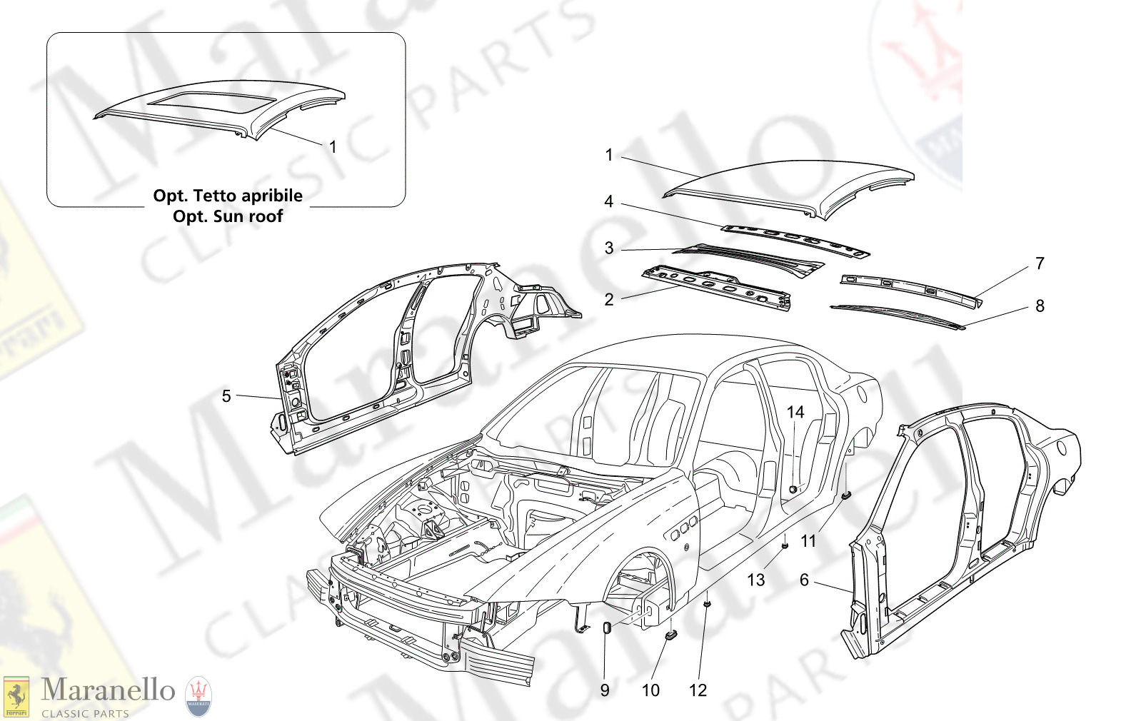 09.01 - 1 - 0901 - 1 Bodywork And Central Outer Trim Panels