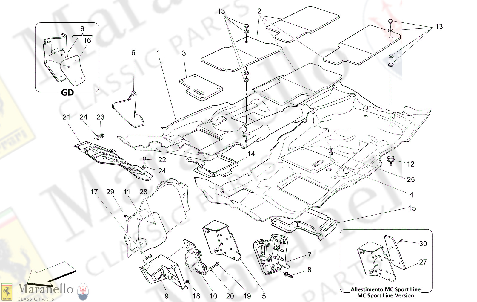 09.60 - 1 - 0960 - 1 Passenger Compartment Mats