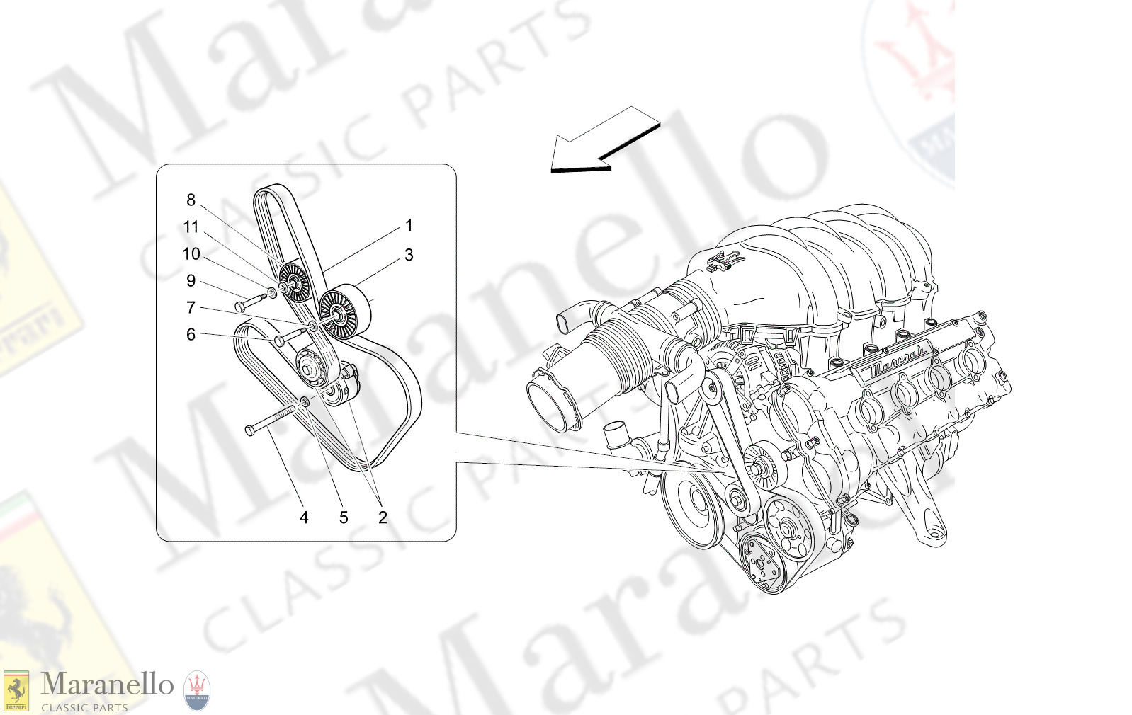 01.11 - 13 - 0111 - 13 Auxiliary Device Belts