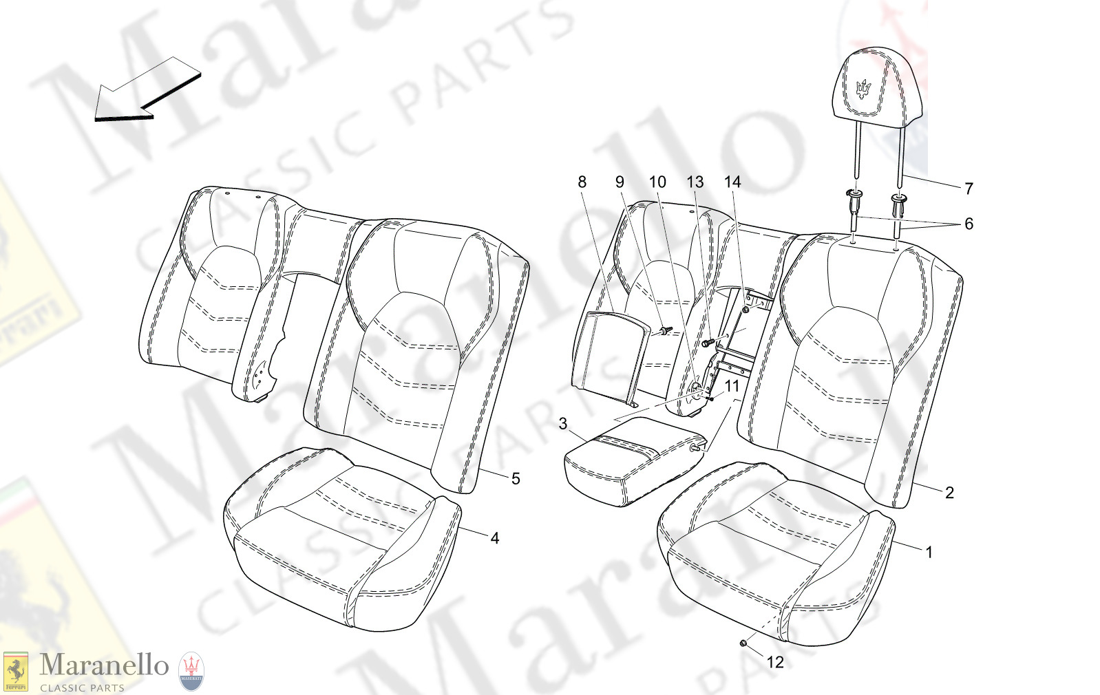 09.42 - 7 - 0942 - 7 Rear Seats: Trim Panels