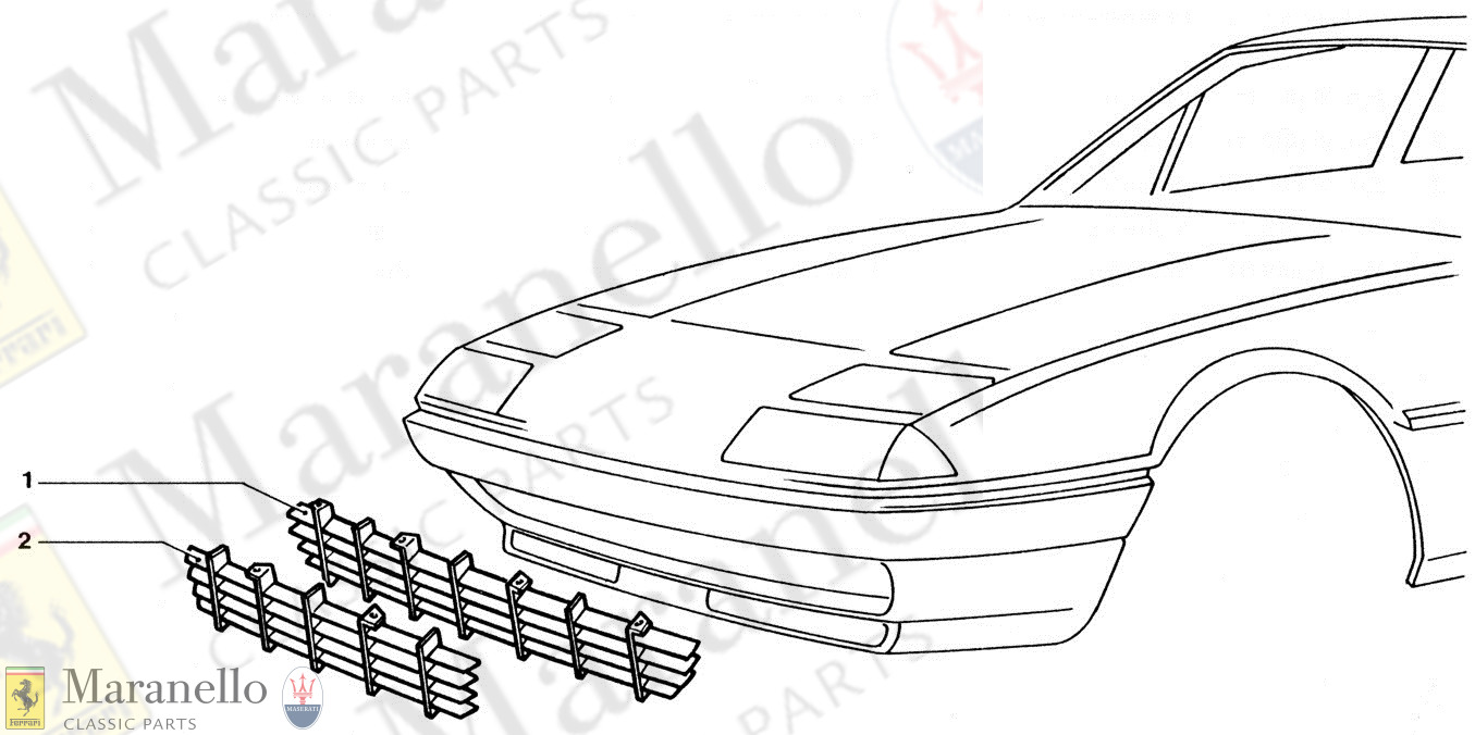 212 - Radiator Grille Components