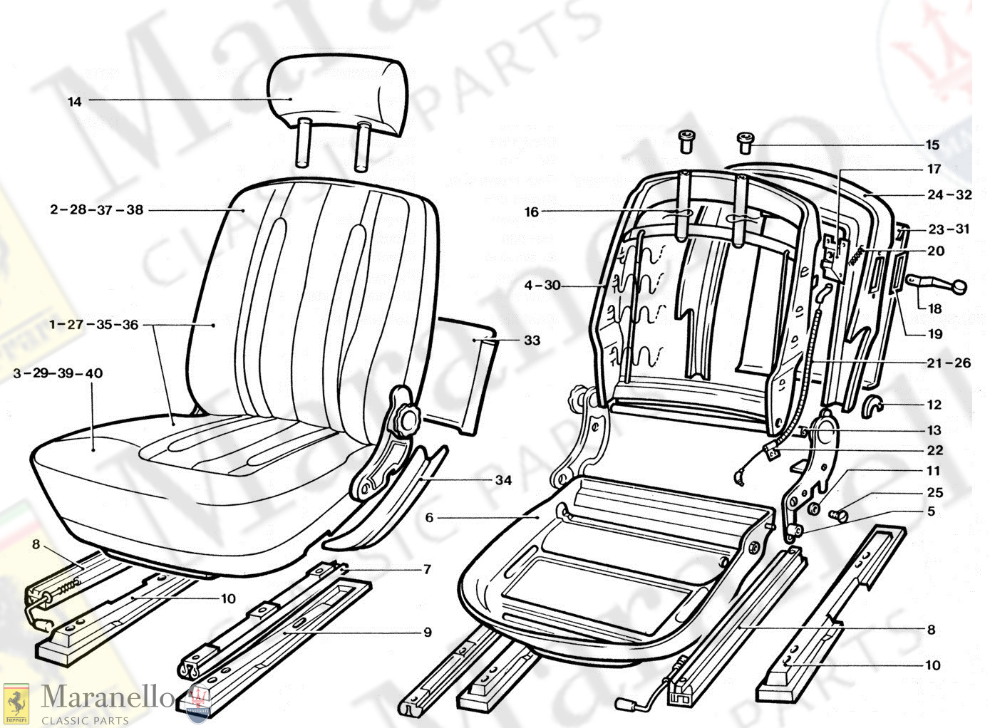 219 - Front Seat Components