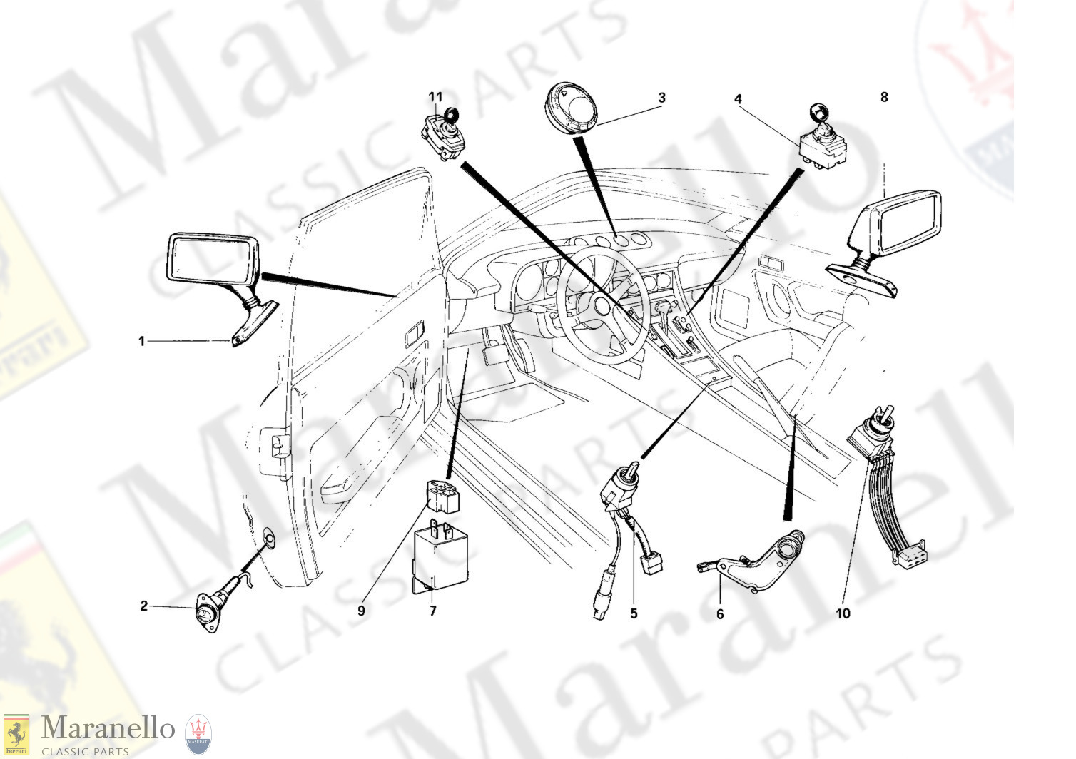 102 - Outer Door Mirrors And Internal Accessories