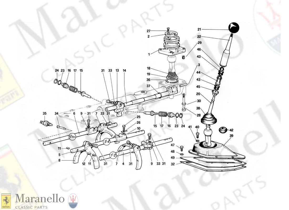 030 - Inside And Outside Gearbox Controls - 412M