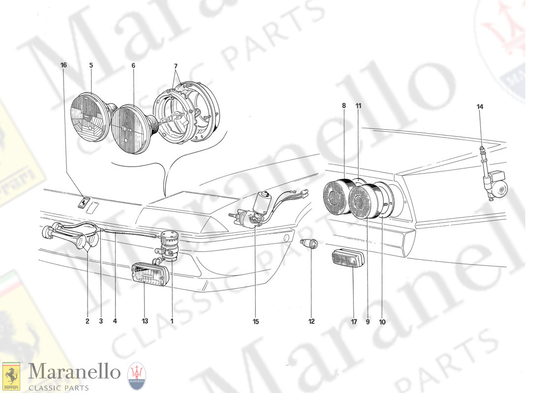 101 - Front And Rear Lights - Horns And Aerial