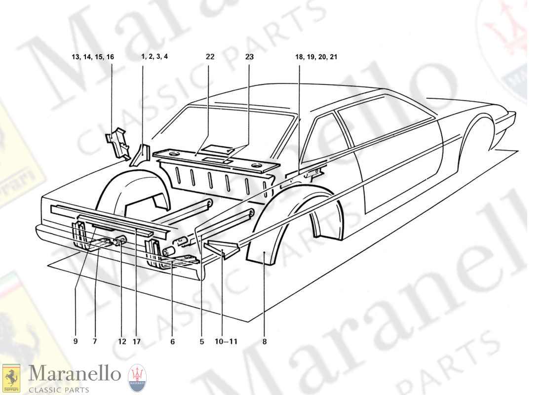 202 - Rear Body Sub-Panels