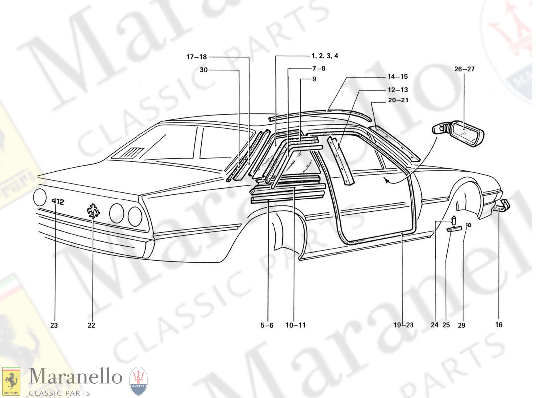 214 - Badges, Side Window And Door Seals