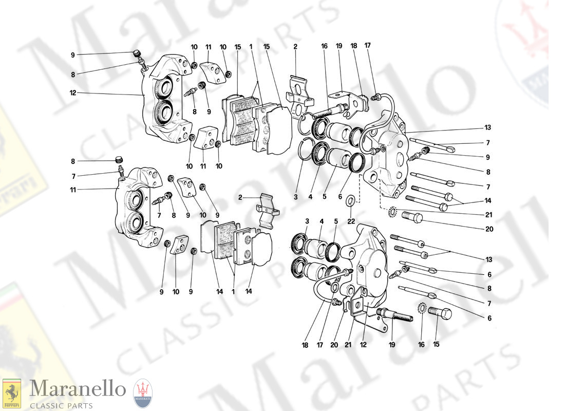 041 - Calipers For Front And Rear Brakes