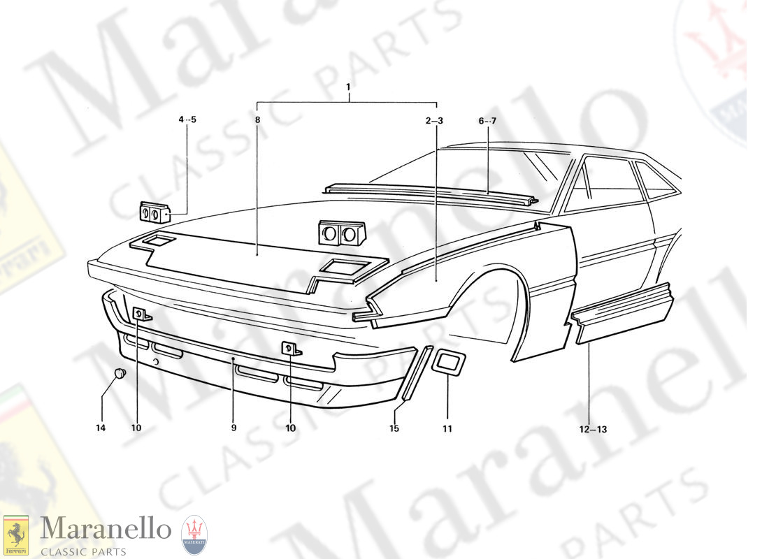 204 - Front And Side Body Panels