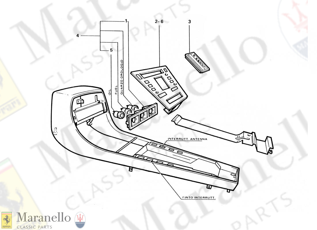 218 - Center Console (For RHD)