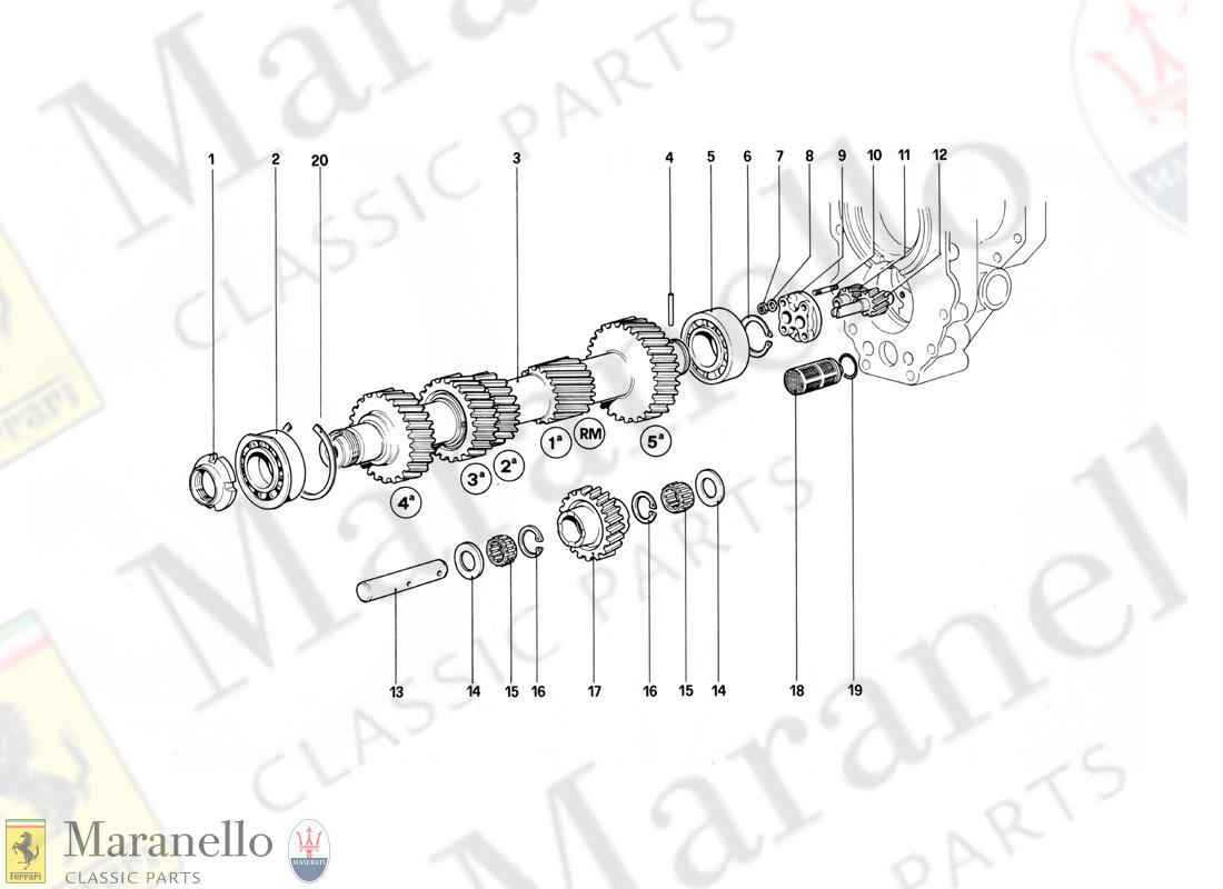 028 - Main Shaft And Oil Pump - 412M