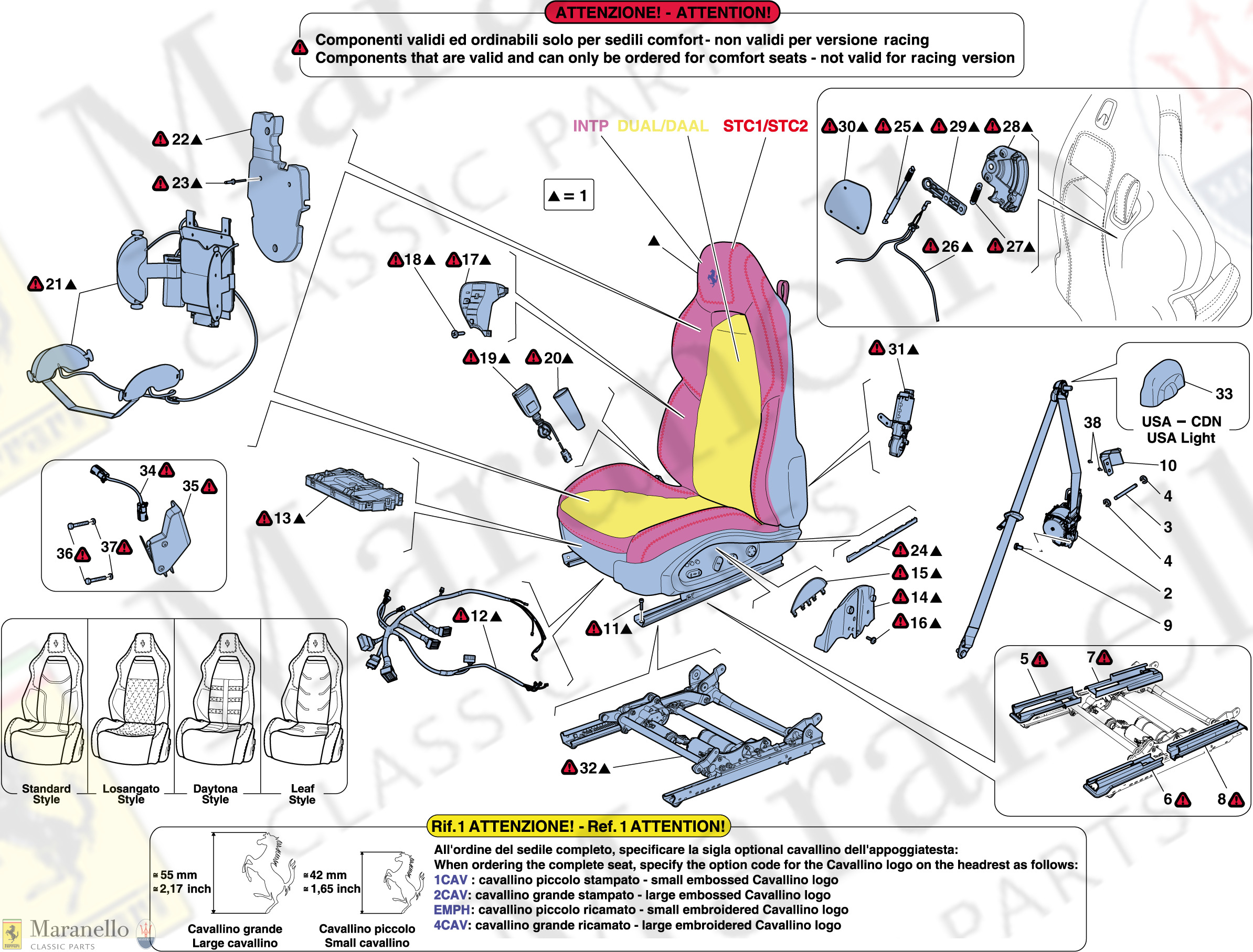 120 - Front Seat - Seat Belts, Guides And Adjustment