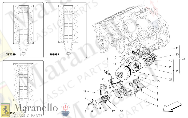 01.61 - 2 LUBRICATION SYSTEM PUMP AND FILTER