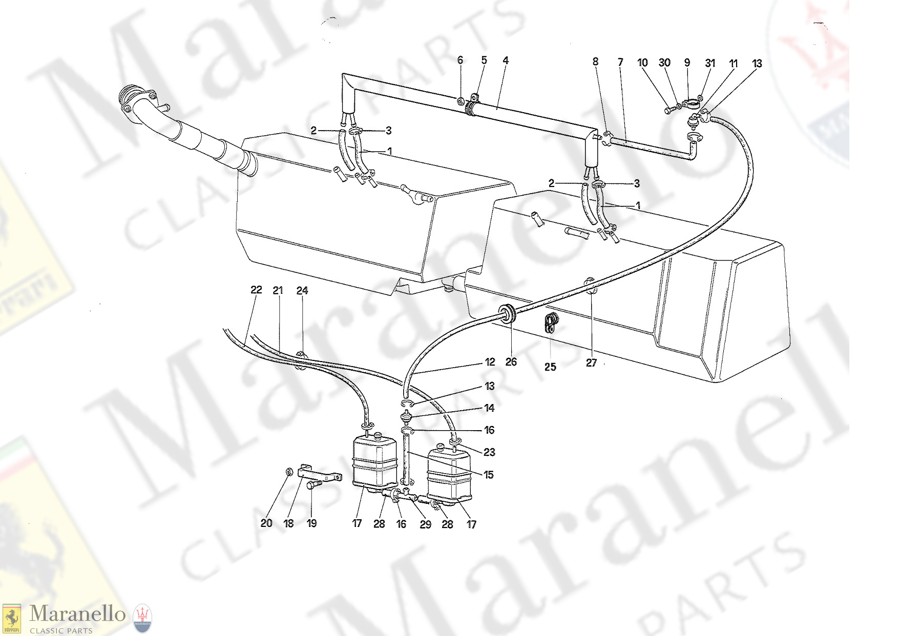 010 - Anti-Evaporative Emission Control System (For US & SA) (Jan89)