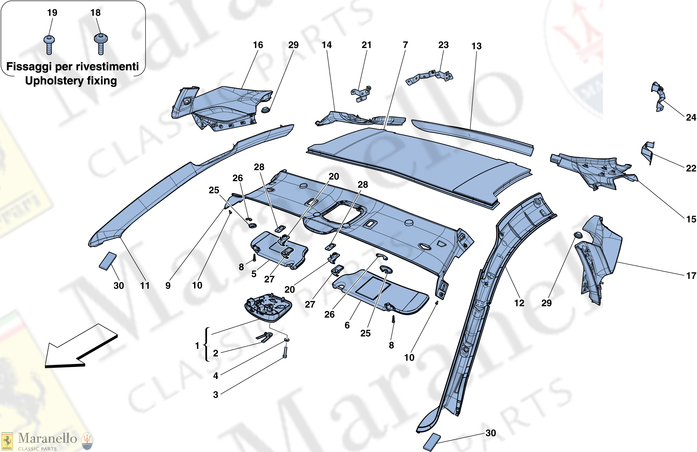 110 - Headliner Trim And Accessories