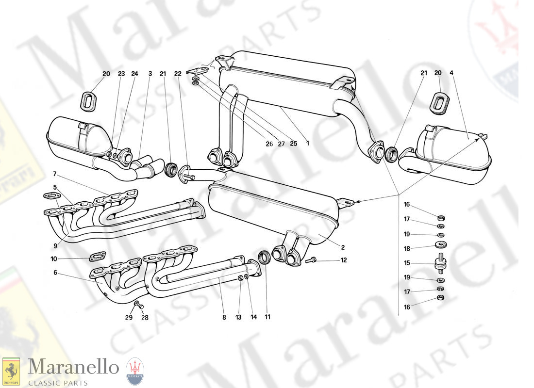 019 - Exhaust System (Not For U.S.- Sa And Ch87)