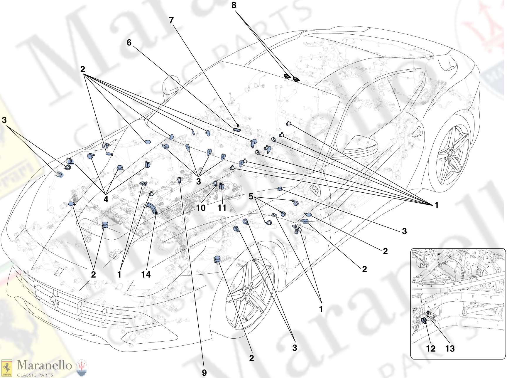 133 - Various Fastenings For The Electrical System