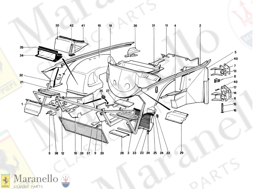 102 - Body Shell - Inner Elements