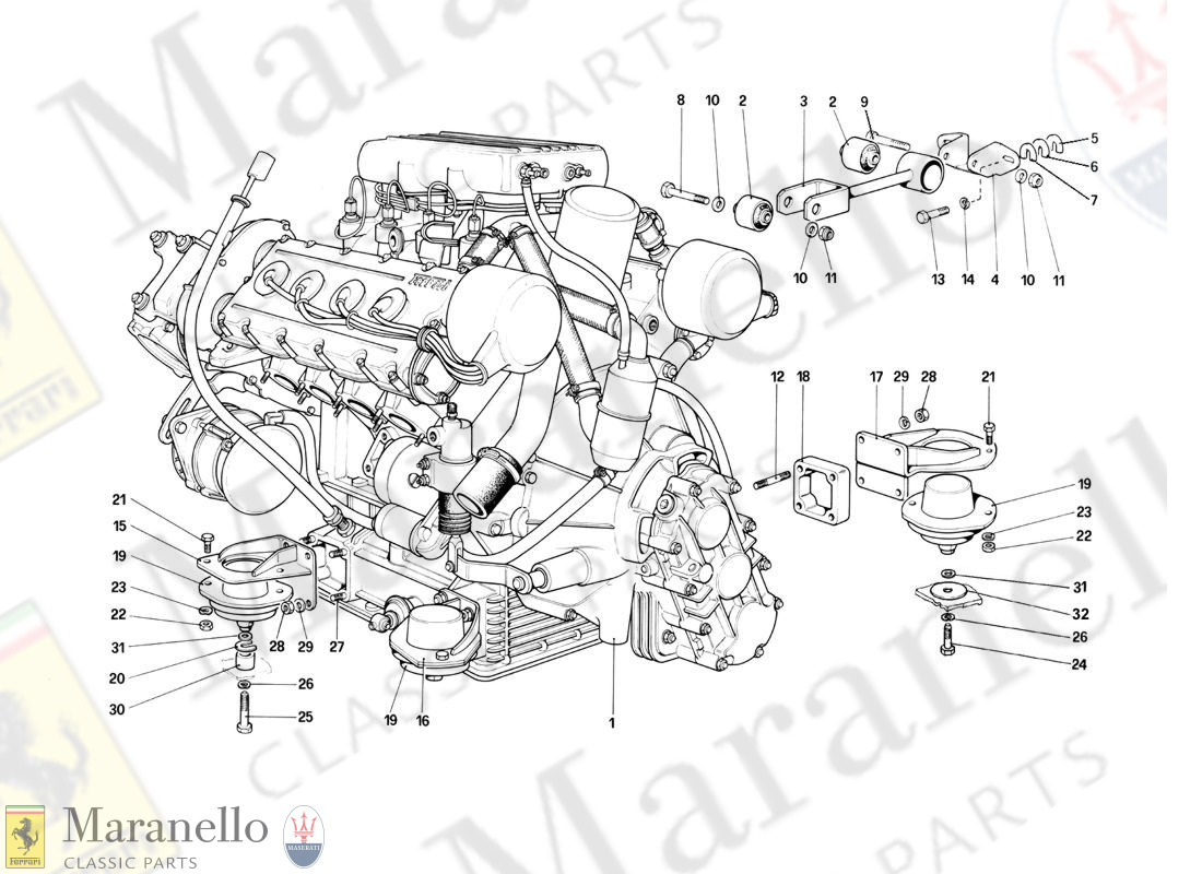 001 - Engine - Gearbox And Supports