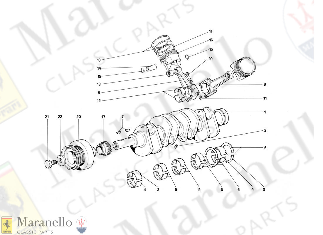 003 - Crankshaft - Connecting Rods And Pistons