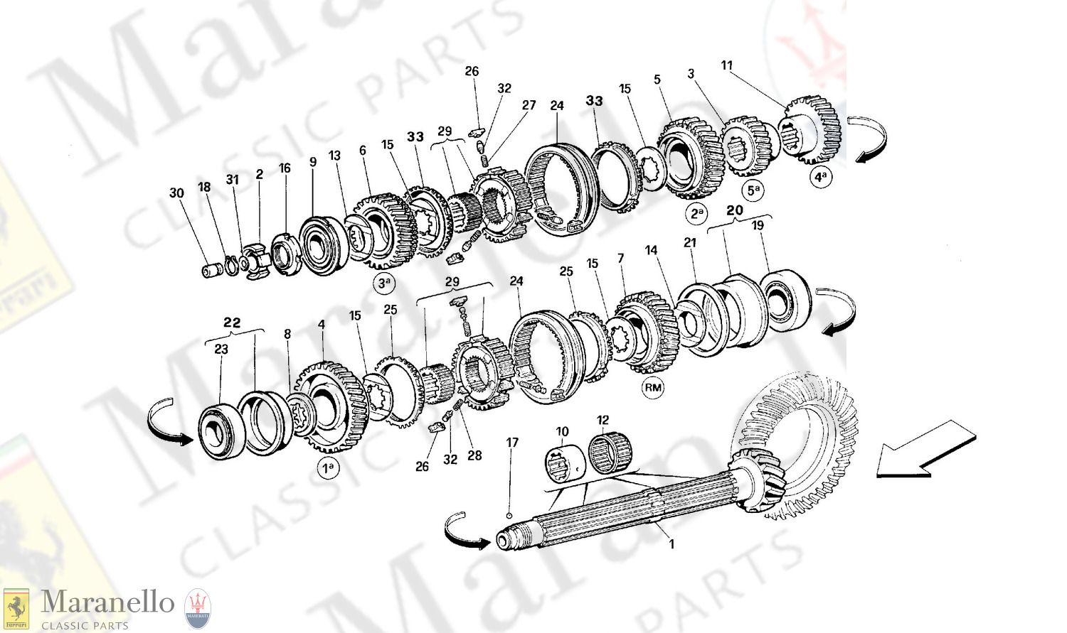 033 - Lay Shaft Gears