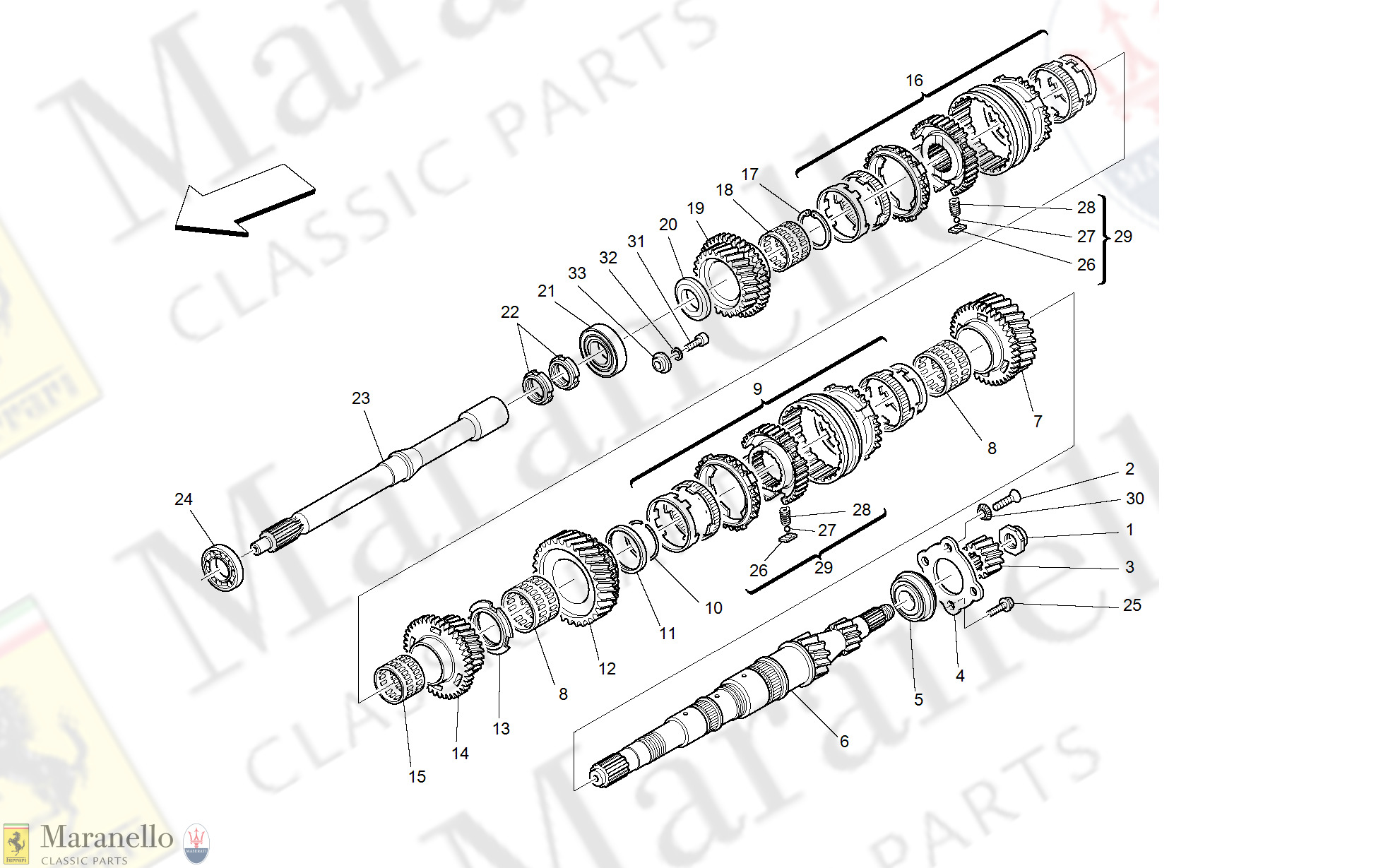 034 - Main Shaft Gears