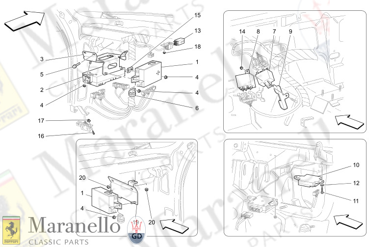 C8.74 - 1 PASSENGER COMPARTMENT CONTROL UNITS