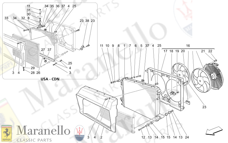 M1.70 - 1 COOLING AIR RADIATORS AND DUCTS