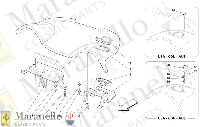 C9.46 - 1 REAR PARCEL SHELF