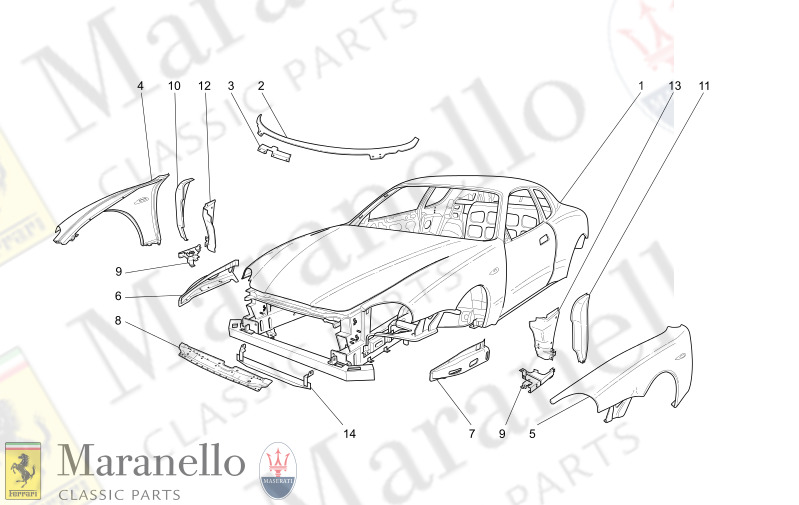 C9.00 - 1 BODYWORK AND FRONT OUTER TRIM PANELS