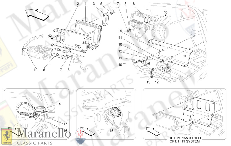 C8.75 - 1 TRUNK COMPARTMENT CONTROL UNITS