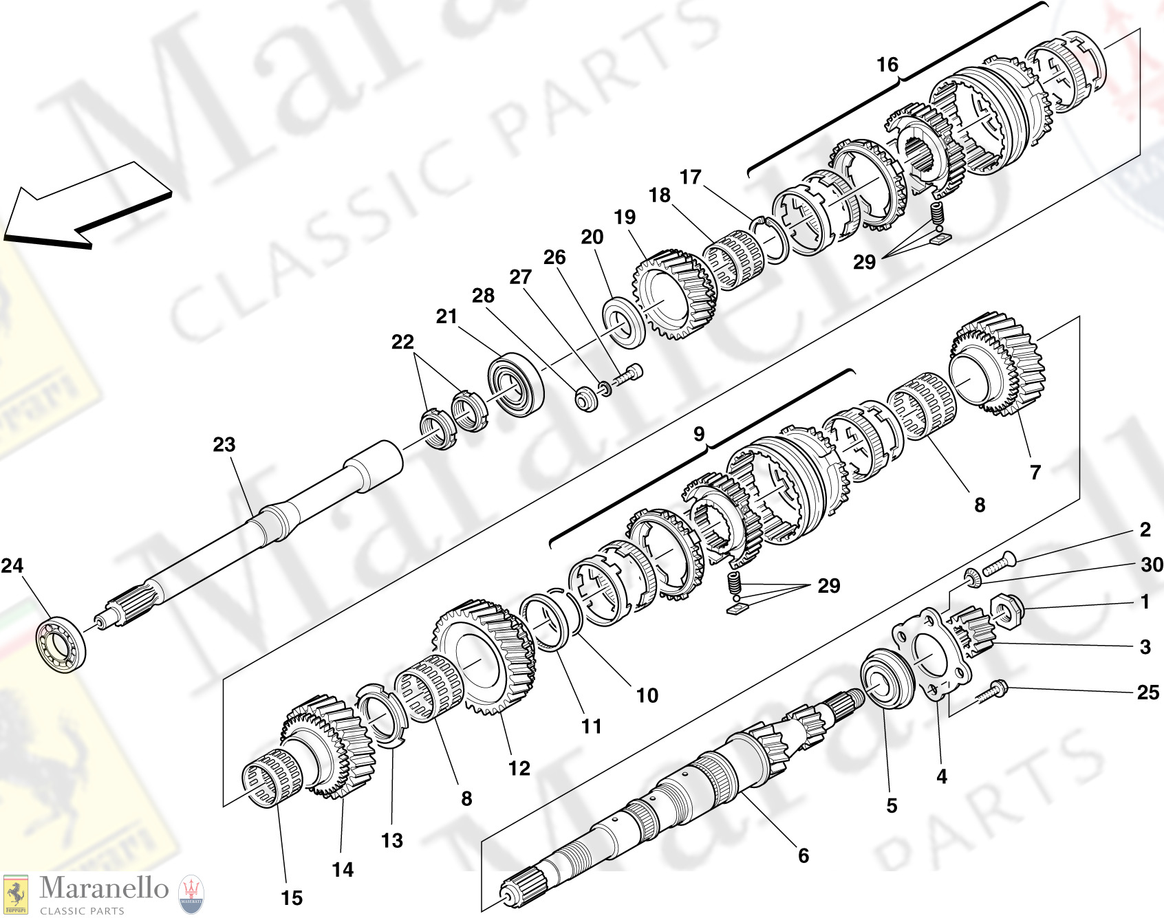 030 - Primary Shaft Gears