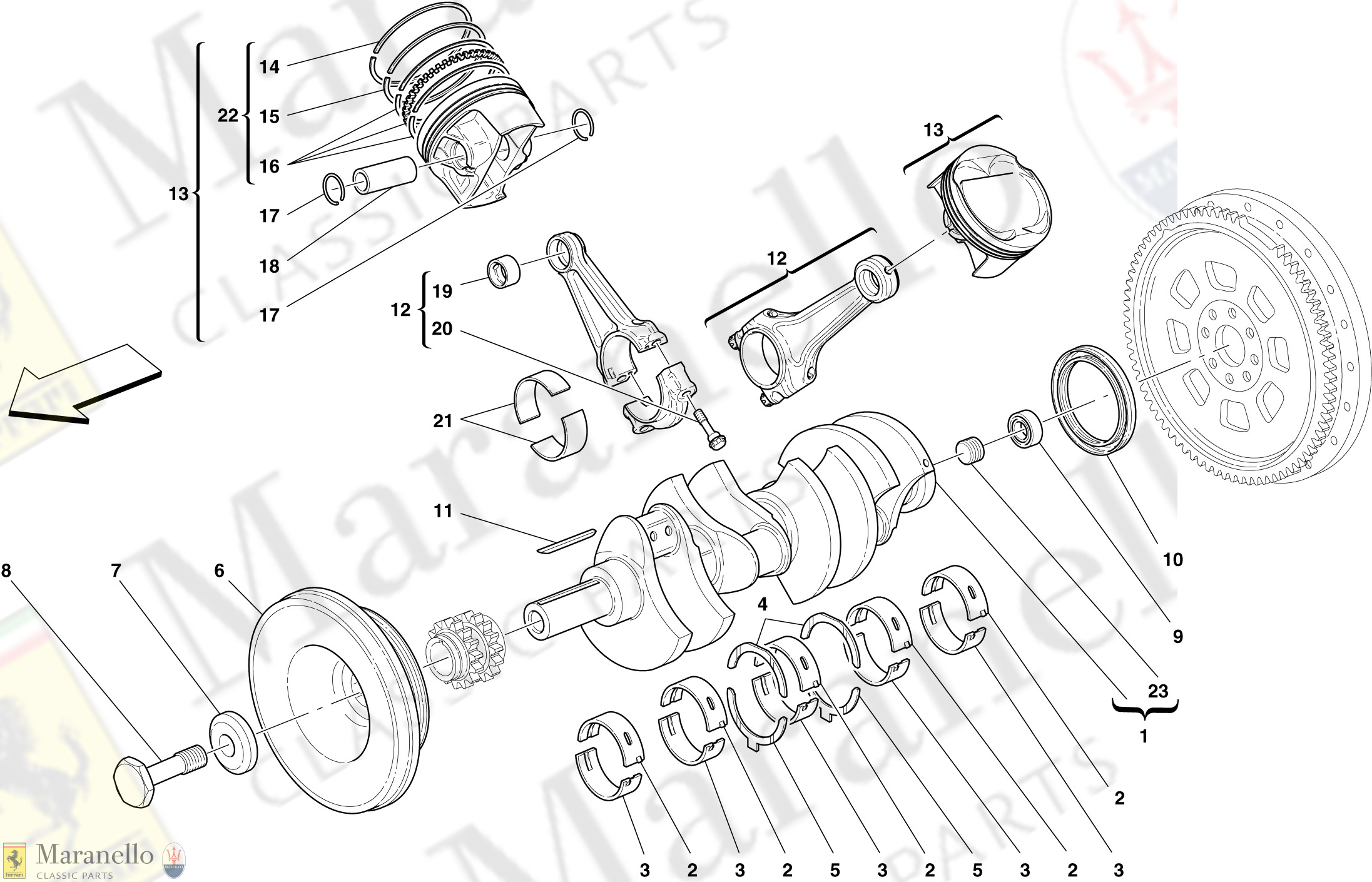 044 Front Suspension Shock Absorber And Brake Disc Parts Diagram