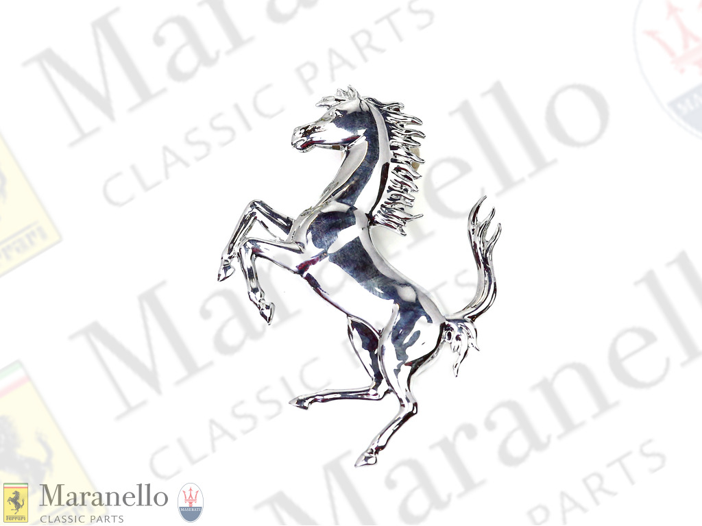 Motif Prancing Horse H75mm Chrome